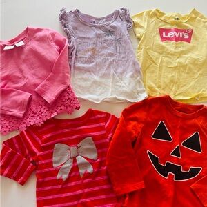 Toddler Girls Graphic T’s & Long Sleeves Size 18m